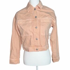 Old Navy Light Pink Denim Jacket size XS